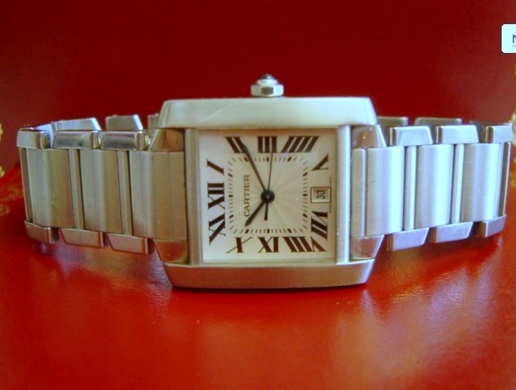 Cartier Cc708177 Tank Francaise Watch Stainless Steel Men